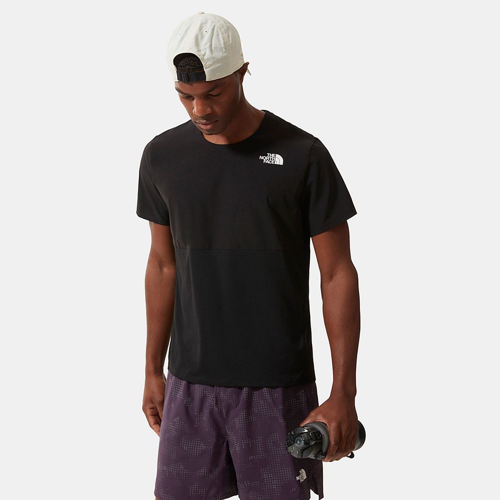 The North Face T-Shirts Mens Australia - The North Face True Run Black Running & Training (WKU-40687